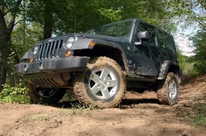 Jeep Wrangler Suspension Lift Kit - Front + Rear - Rough Country - 1.75 Inch - '07-'18